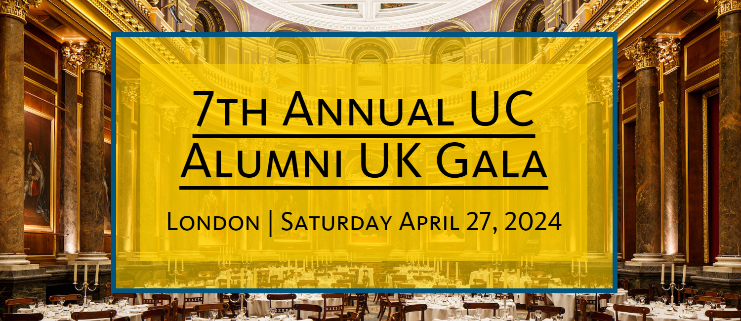 Tickets are on sale for the 7th Annual UC Alumni UK Gala in support of study abroad scholarships!