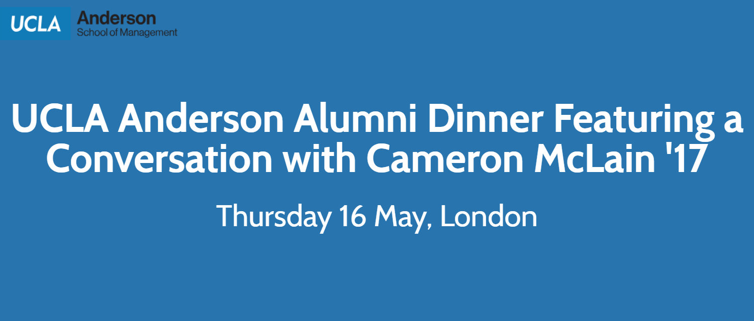 Join UCLA Anderson alumni for a dinner and conversation about inclusive capitalism, Thursday 16 May - Register