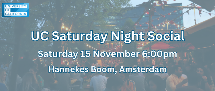 Join fellow UC alumni for drinks and light bites on Saturday Nov 15 - Register