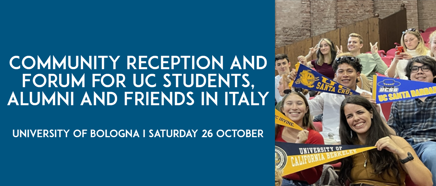 Join fellow UC alumni, students and friends for a community reception in Italy on Saturday 26 October!
