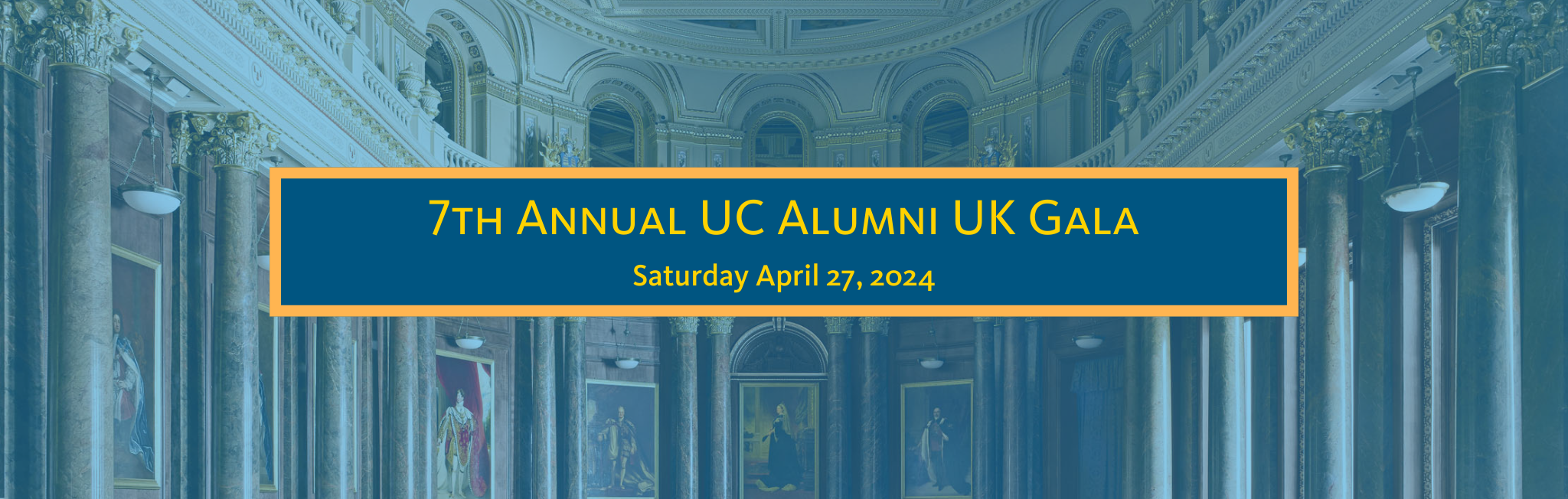 2024 UC Alumni UK Charity Gala banner