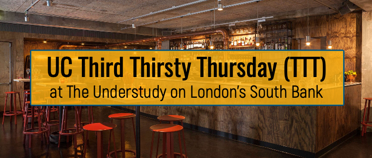 UC Third Thirsty Thursday at The Understudy on London's Southbank, 15 December - Register