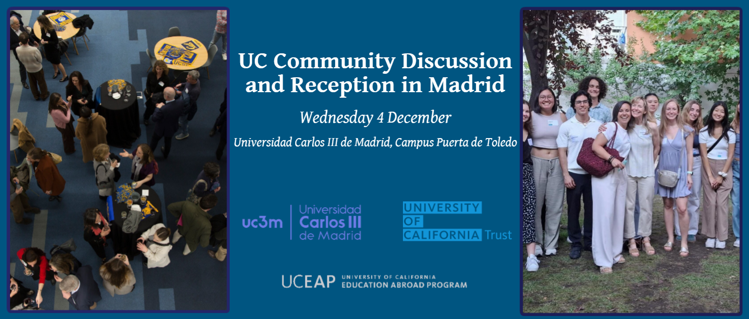 Join UC Alumni, Students and Faculty for a Reception and Discussion in Madrid - Wednesday 4 December