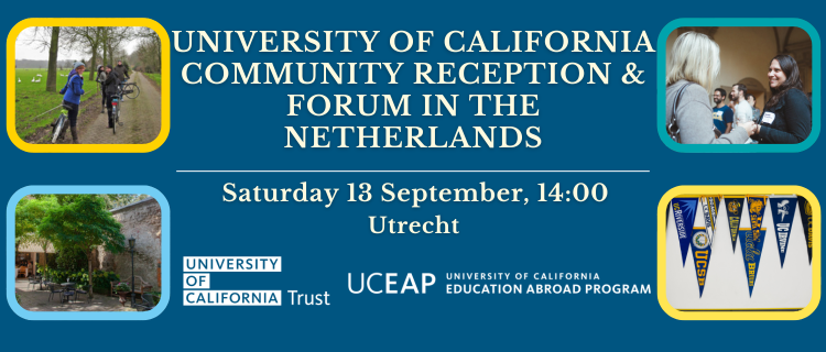 Join fellow UC alumni, students and friends for a community reception in Netherlands on Saturday September 13!